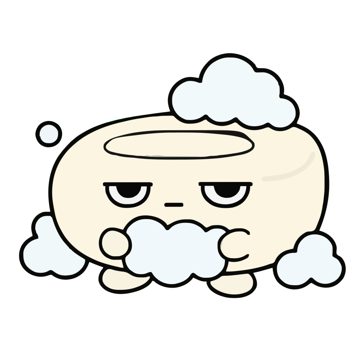 せっけんのイラスト（かわいい）（カラー）