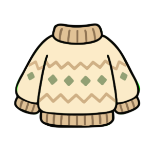 せーたーのイラスト（かわいい）（カラー）