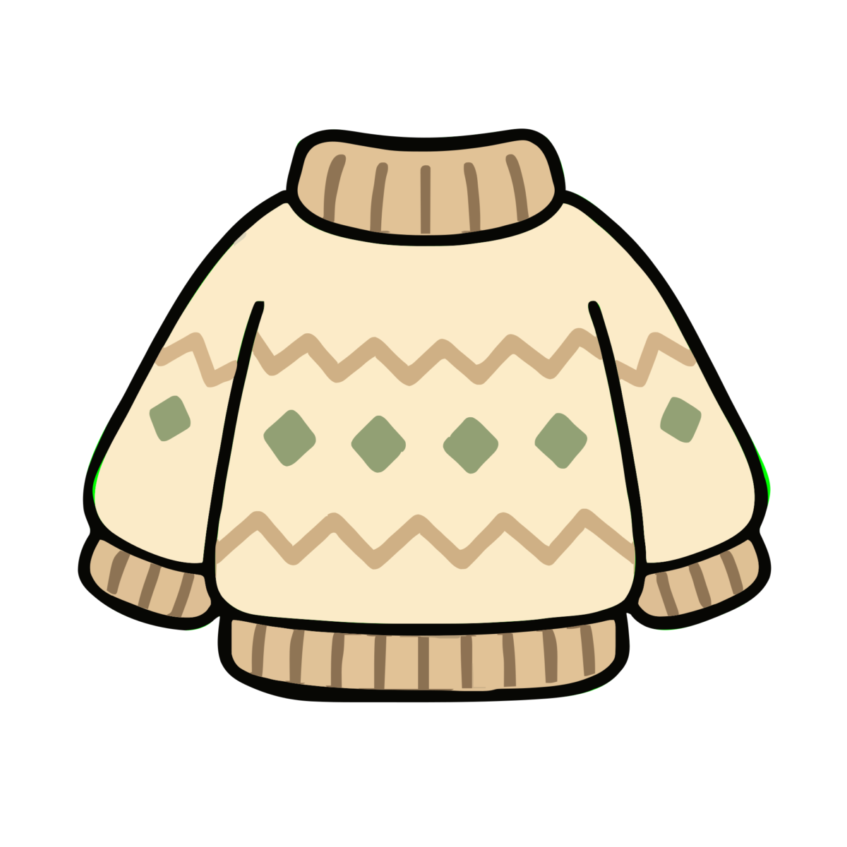 せーたーのイラスト（かわいい）（カラー）