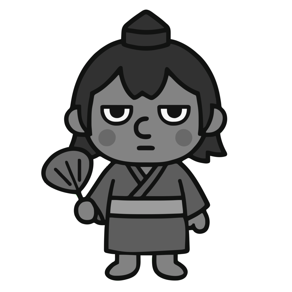 小天狗のイラスト無料ダウンロード（モノクロ）
