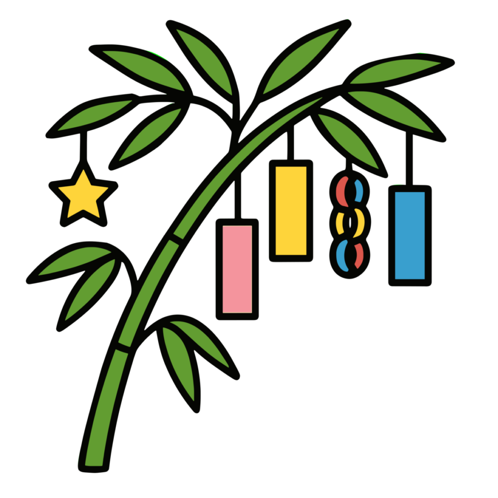 七夕飾りのイラスト無料ダウンロード（カラー）