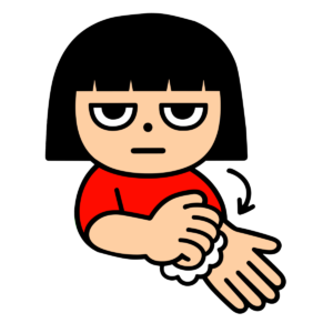 手洗い 指先・爪を洗う
