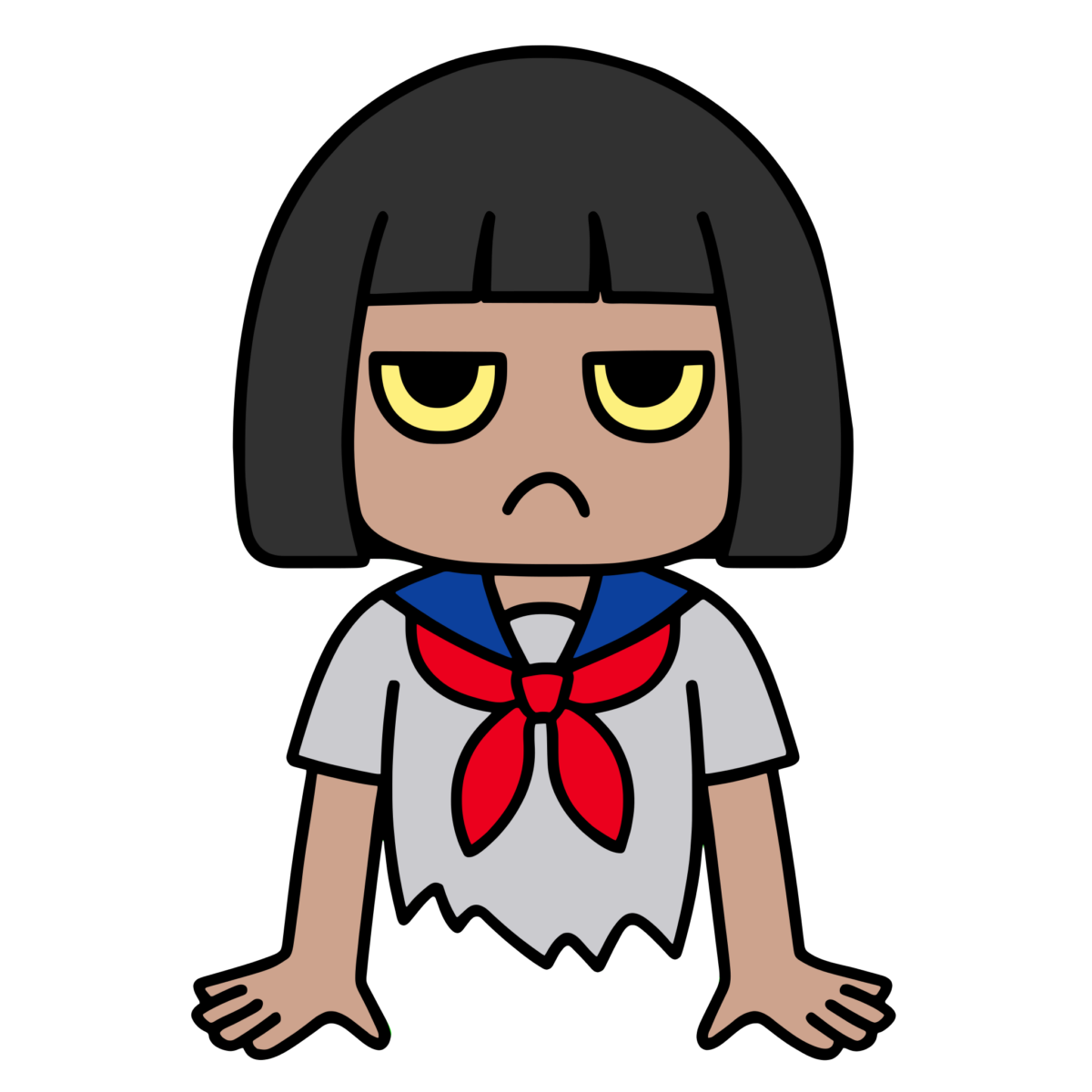 てけてけのイラスト無料ダウンロード（カラー）