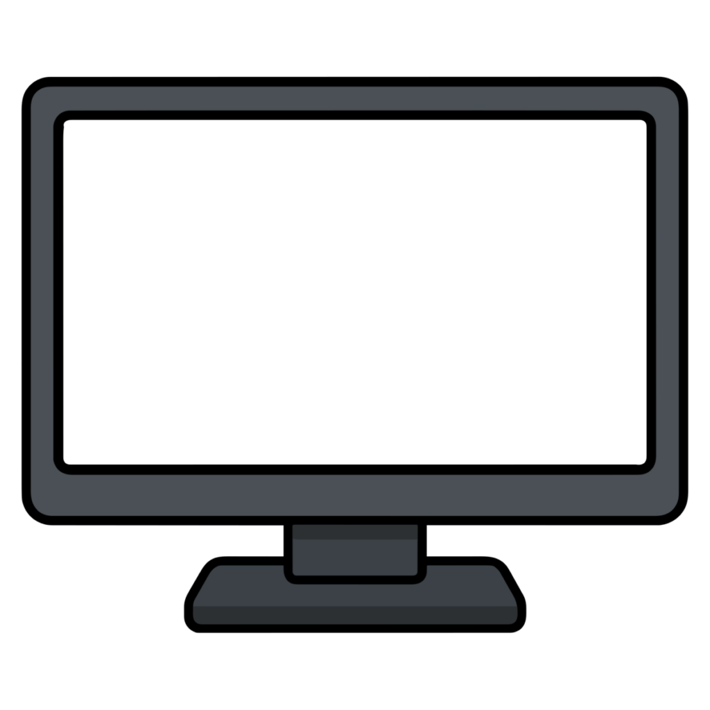 テレビのイラスト無料ダウンロード（カラー）