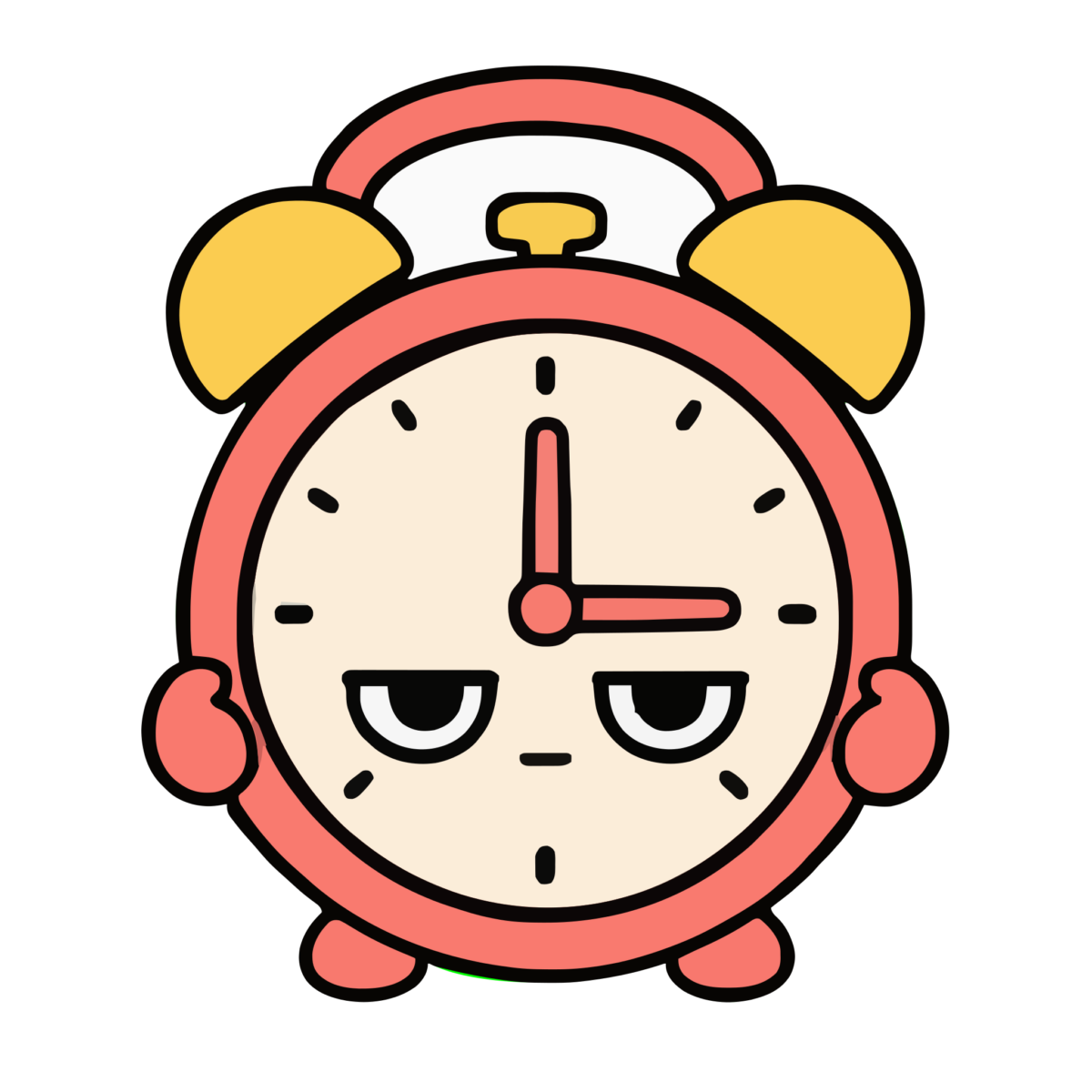 とけいのイラスト(かわいい)(カラー)