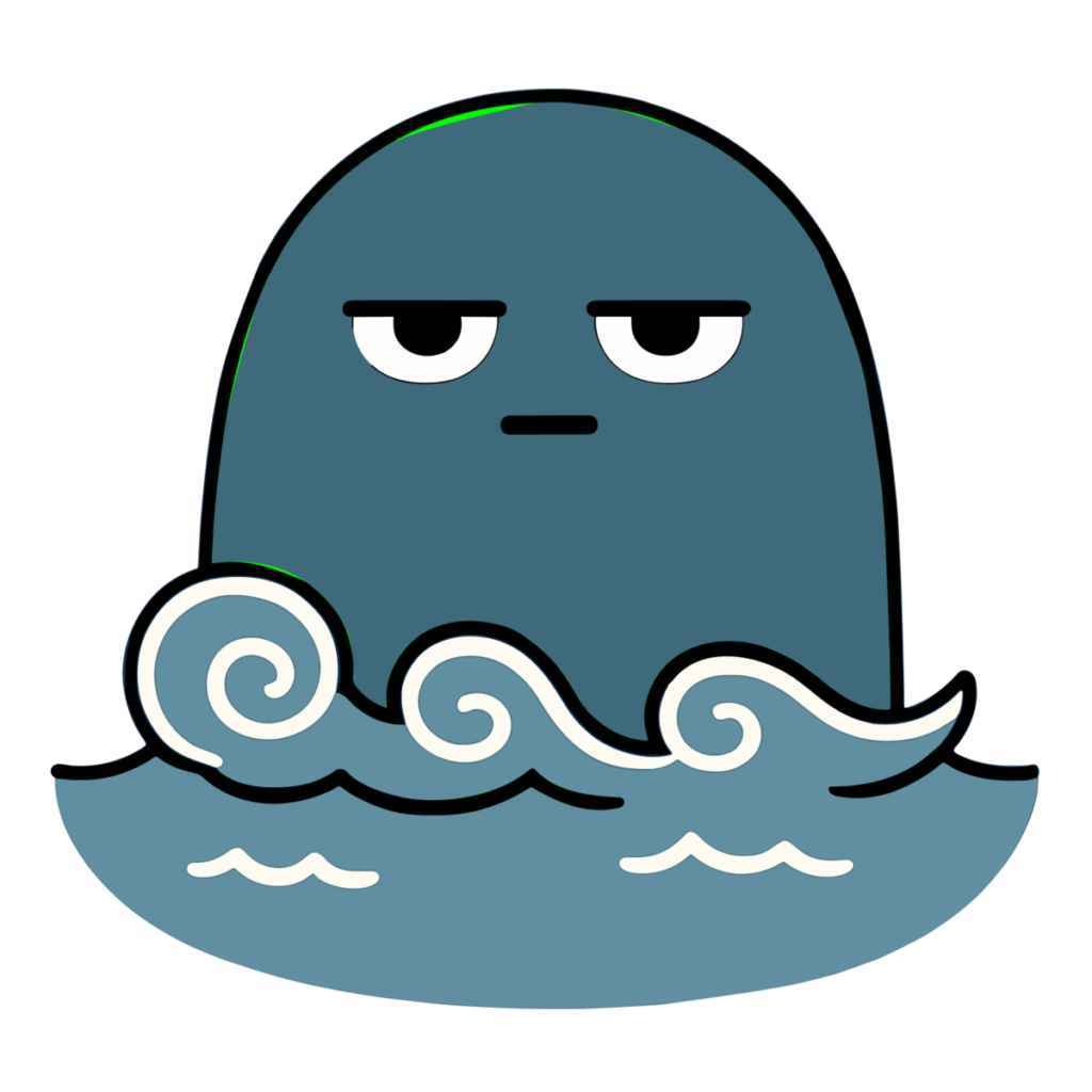 海坊主のイラスト無料ダウンロード（カラー）