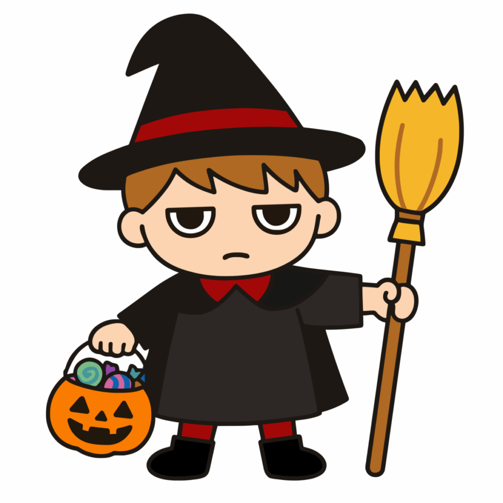 魔法使いの男の子のイラスト無料ダウンロード（カラー）