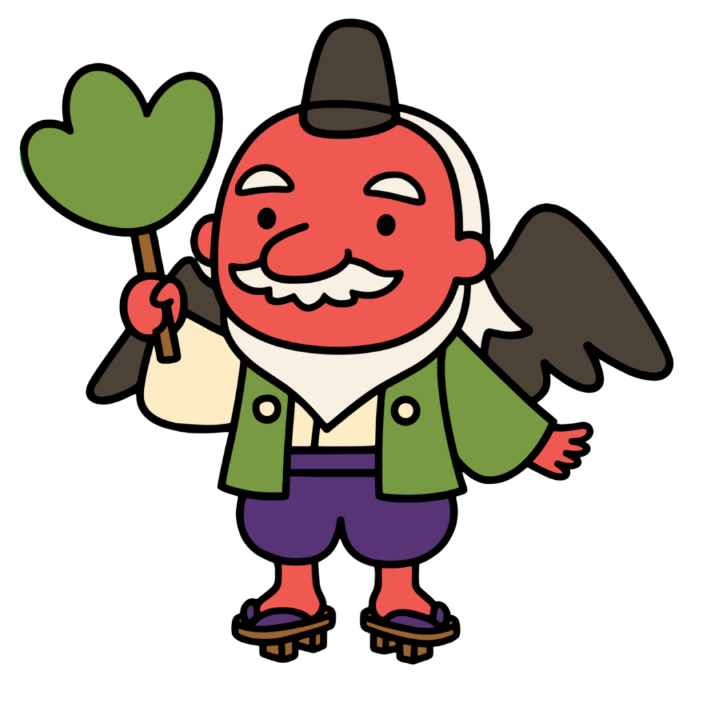 天狗のイラスト無料ダウンロード（カラー）