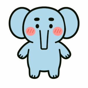 かわいいゾウ